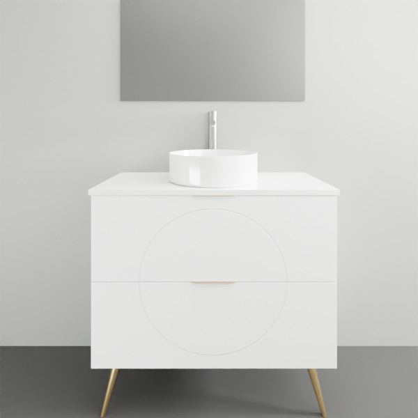 Timberline Sutherland House Retro On Legs Vanity - 900mm Single Basin | The Blue Space
