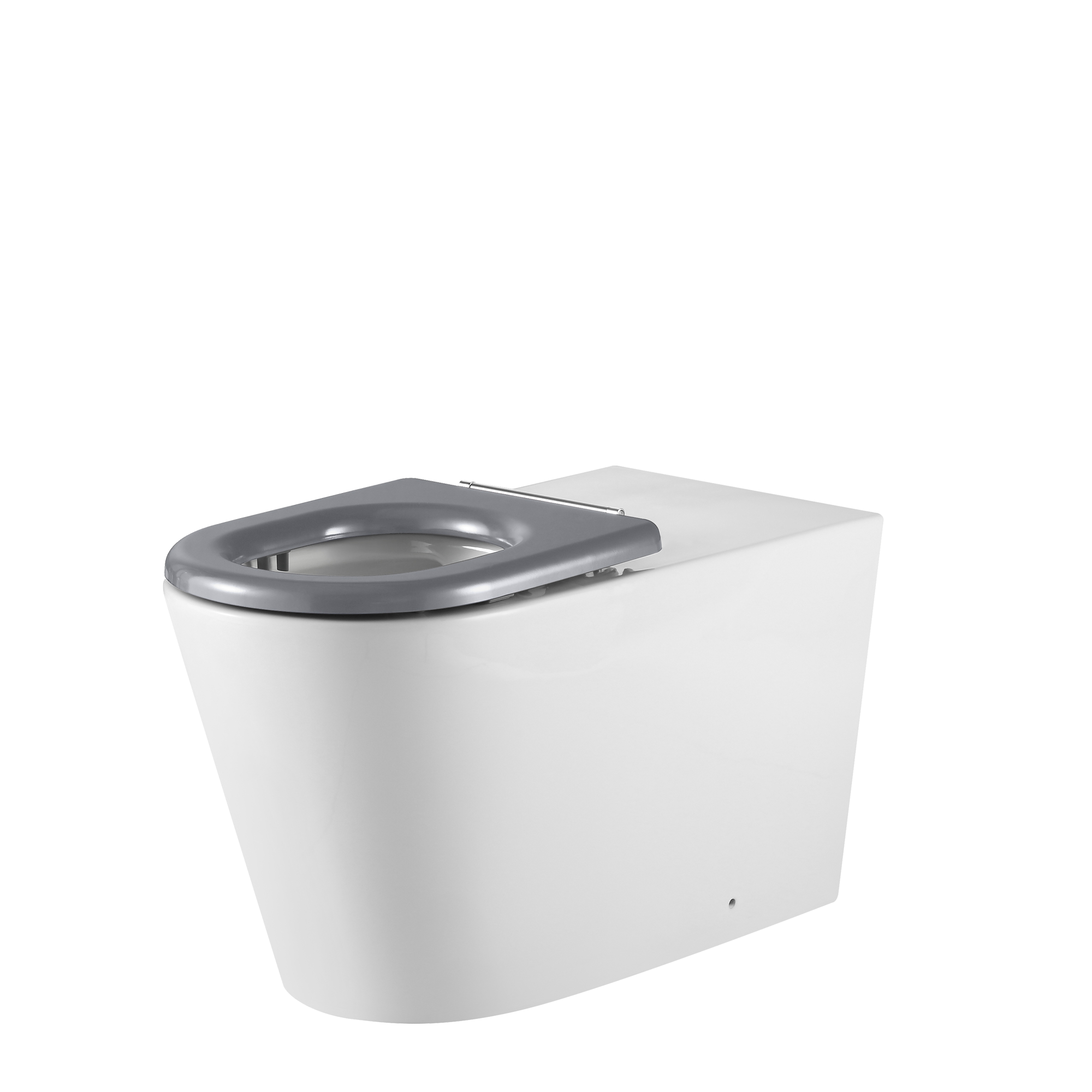 Vienna Wall Faced Care Toilet Suite With Grey Seat