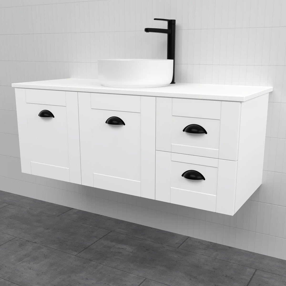 Timberline Victoria Vanity 1500mm Double Bowl