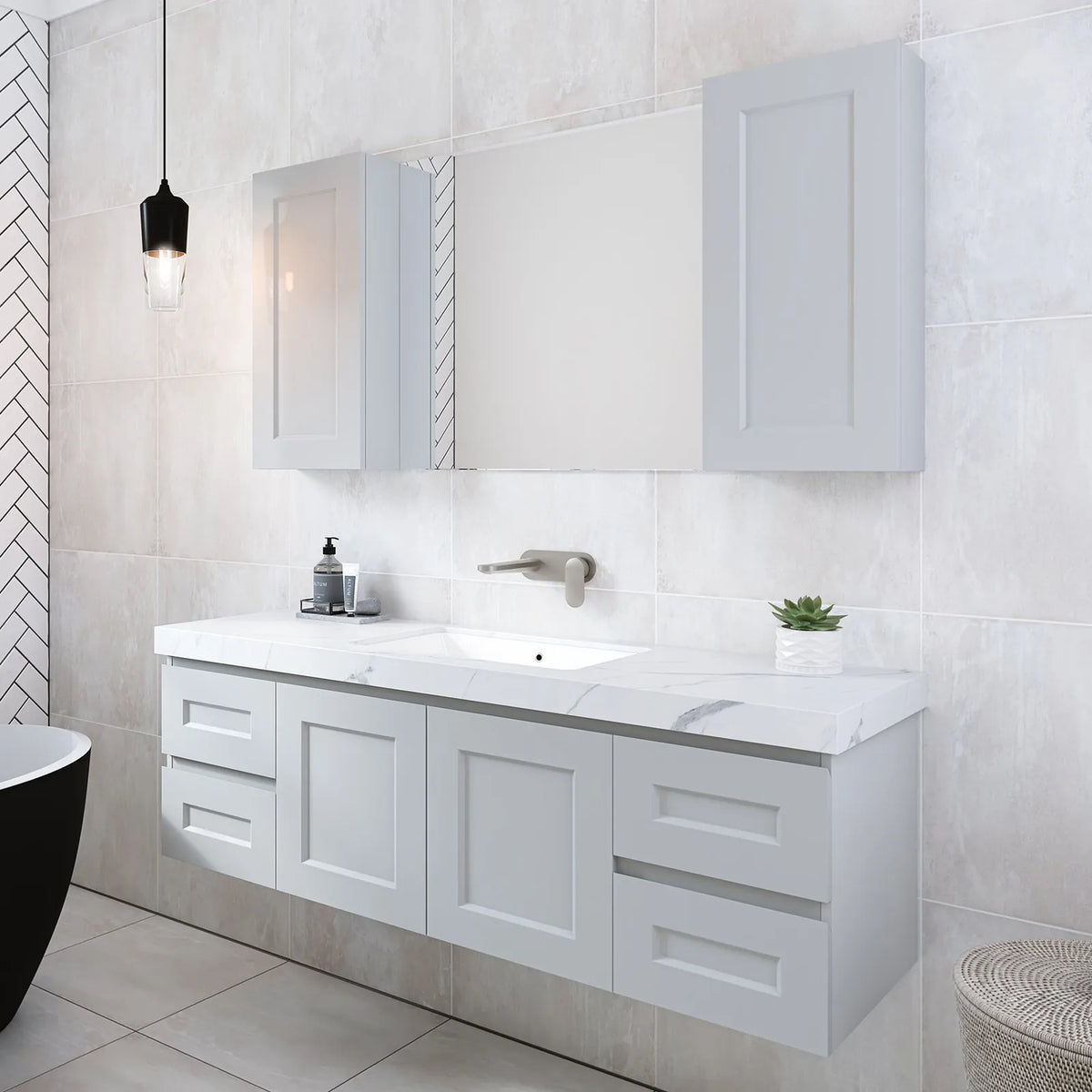 Timberline Victoria Vanity 1500mm Centre Bowl