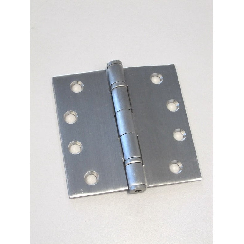 Ball Bearing Hinge 100x100x2.5mm Satin Stainless 304 Fixed Pin