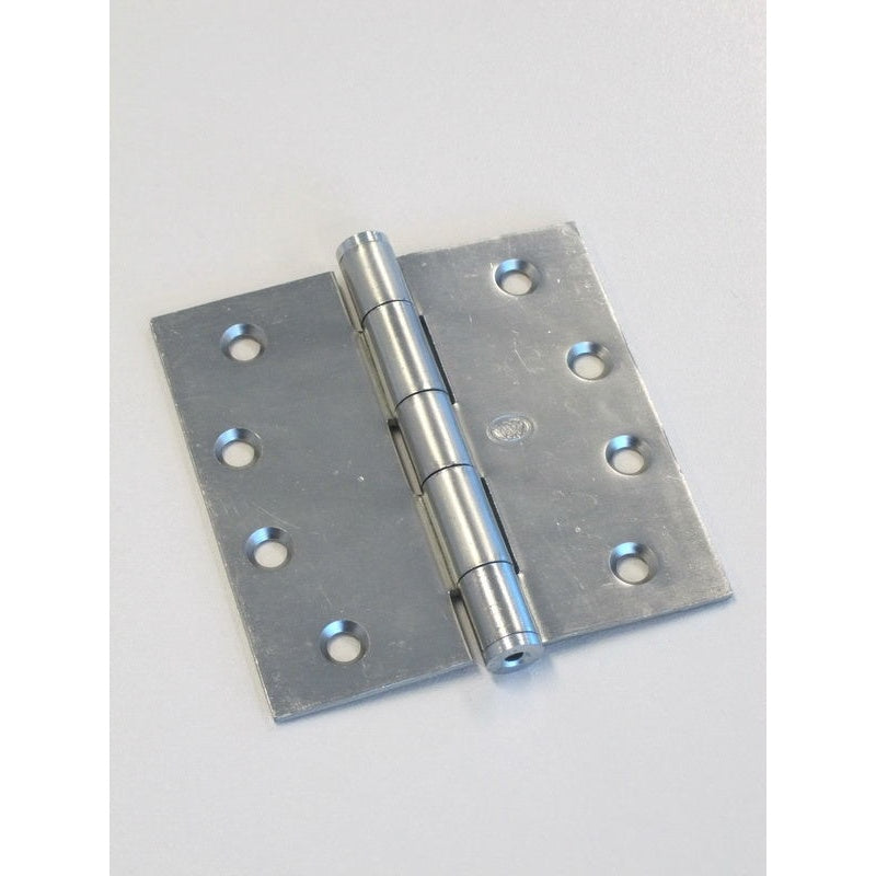 Button Tipped Hinge 100x100x2.5mm Zinc Plated Fixed Pin & Loose Pin