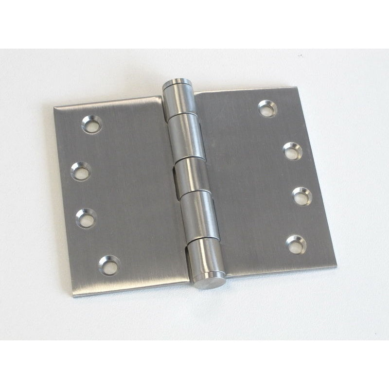 Wide Throw Hinge 100x125x3.5mm Satin Stainless 304 Fixed Pin