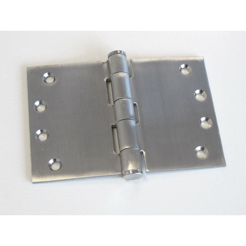 Wide Throw Hinge 100x150x3.5mm Satin Stainless 304 Fixed Pin