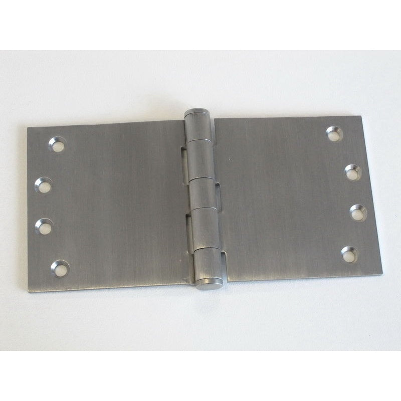 Wide Throw Hinge 100x200x3.5mm Satin Stainless 304 Fixed Pin
