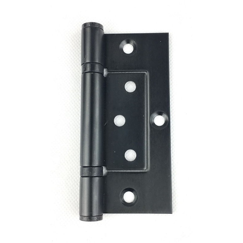 Quick Fix Bearing Hinge 100x71x2.5mm Matt Black (Timber)