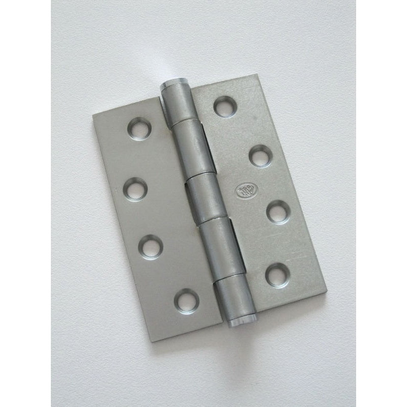 Button Tipped Hinge 100x75x2.5mm Zinc Plated Fixed Pin & Loose Pin
