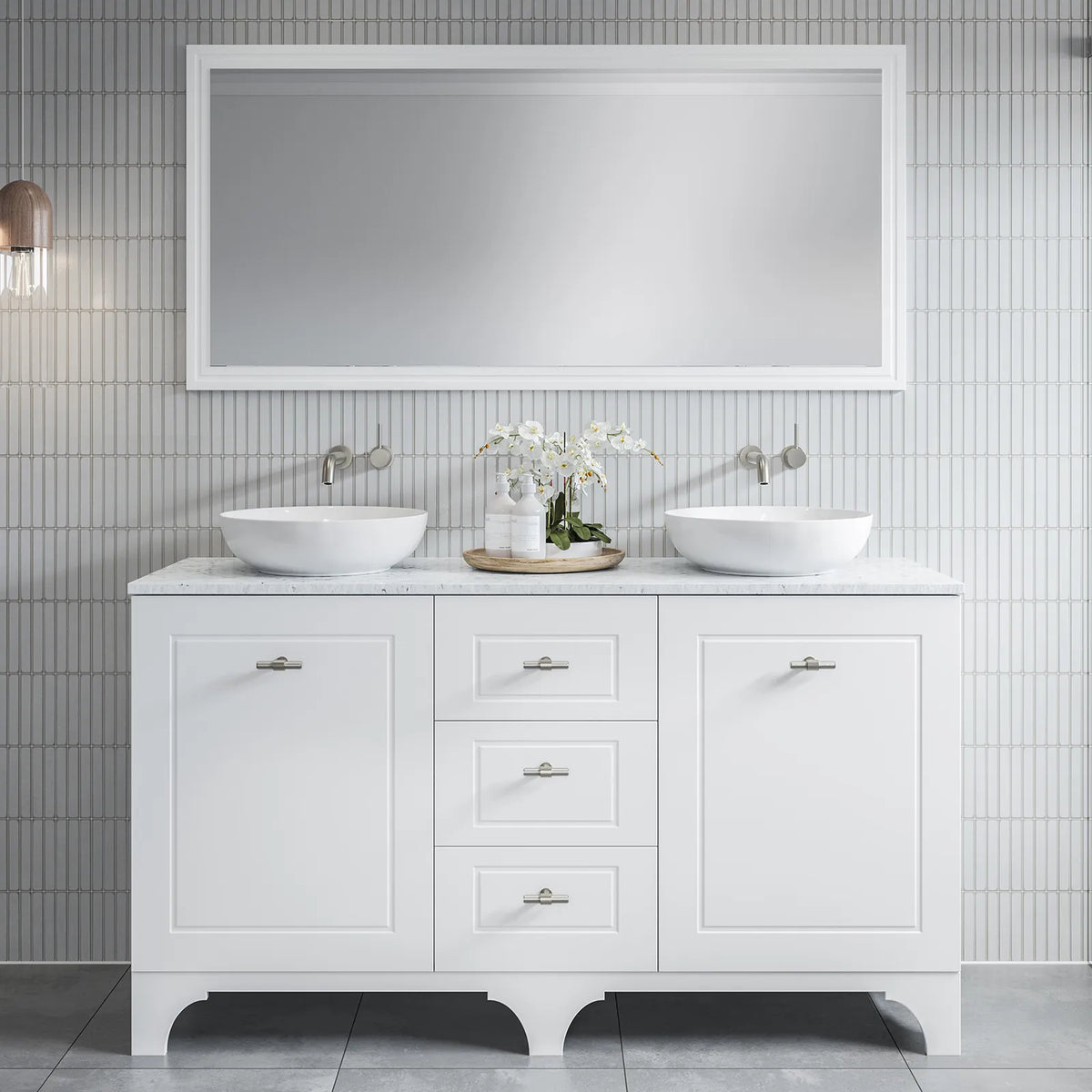 Timberline Windsor Vanity 1800mm Double Bowl