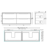 Elwood 1500mm Wall Hung Vanity