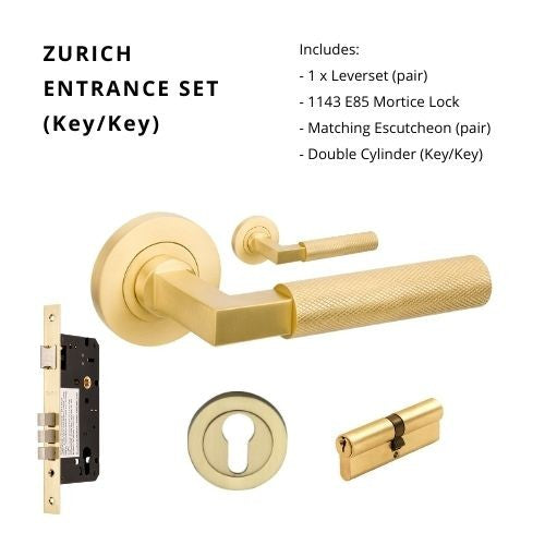 Zurich – Satin Brass