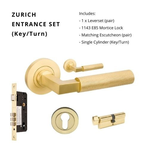 Zurich – Satin Brass