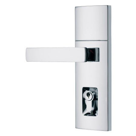 Trilock Contemporary Angular Double Cylinder Entrance Lever Set