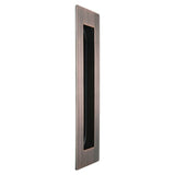 Rectangular Flush Pull 150mm in Aged Brushed Copper