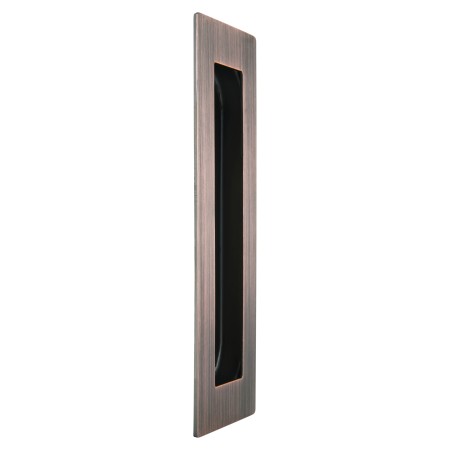 Rectangular Flush Pull 150mm in Aged Brushed Copper