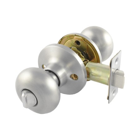 Choice Terrace Privacy Knob Set in Stainless Steel