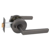 Avant with QuickFix Rivera Privacy Lever Set with Latch in Satin Graphite