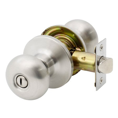 Choice Terrace Privacy Knob Set in Stainless Steel