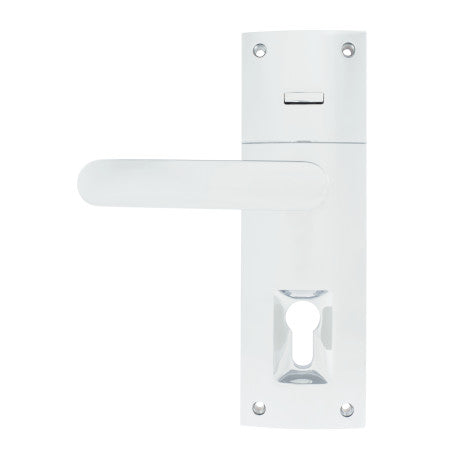Trilock Contemporary Contour Dummy Trim Entrance Lever Set in Bright Chrome