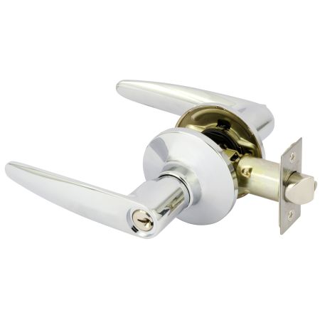Choice Ambassador Entrance Key-in-Lever Set in Bright Chrome