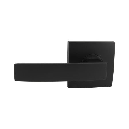 Neue Angular Square Rose Passage Lever Set in Matte Black