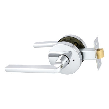 Avant with QuickFix Alba Privacy Lever Set with Latch in Bright Chrome