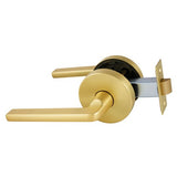 Avant with QuickFix Alba Passage Lever Set in Satin Brass with Latch