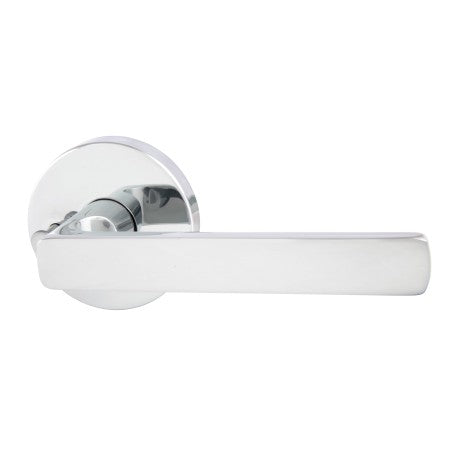 Avant with QuickFix Rivera Privacy Lever Set with Latch in Bright Chrome