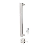 Oblong 450mm Pull Handle Entrance Set with Deadbolt in Stainless Steel