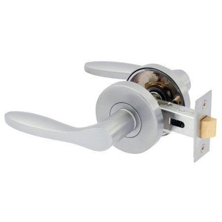 Choice Carla Passage Lever Set in Satin Chrome