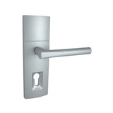 Trilock Contemporary Align Dummy Trim Entrance Lever Set in Satin Chrome