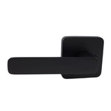 Choice Harper Square Privacy Lever Set in Matte Black