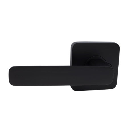 Choice Harper Square Privacy Lever Set in Matte Black