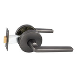 Avant with QuickFix Alba Passage Lever Set in Satin Graphite with Latch