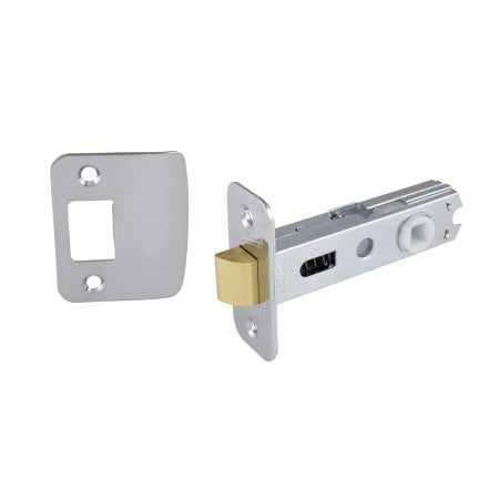 Radius Face Radius Strike Dual Sprung Tubular Latch with 60mm Backset