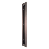 Rectangular Flush Pull 350mm in Aged Brushed Copper