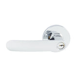 Neue Contour Entrance Key Lever Set in Bright Chrome
