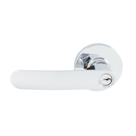 Neue Contour Entrance Key Lever Set in Bright Chrome
