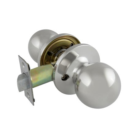 TradePro Colton Knob Passage Set in Polished Stainless