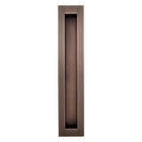 Rectangular Flush Pull 250mm in Aged Brushed Copper