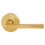 Avant with QuickFix Alba Passage Lever Set in Satin Brass with Latch