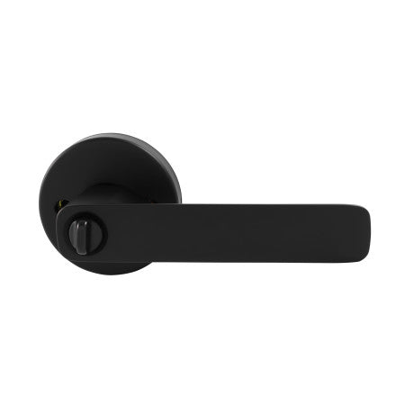 Choice Harper Round Entrance Key Lever set in Matte Black