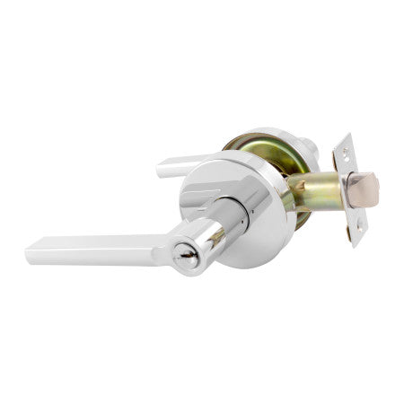 Choice Lianna Entrance Key Lever set in Bright Chrome