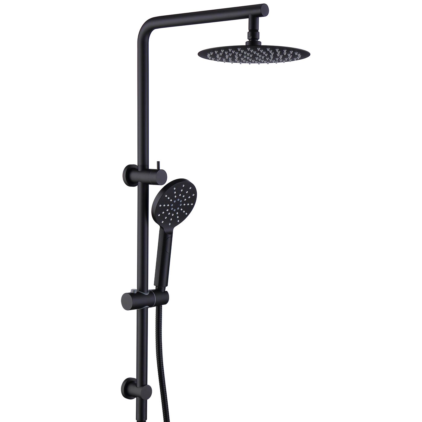Vetto Twin Shower Combo Top Inlet Matte Black