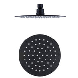 Vetto Twin Shower Combo Top Inlet Matte Black - close-up detail view