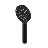 Vetto Twin Shower Combo Top Inlet Matte Black - side profile view
