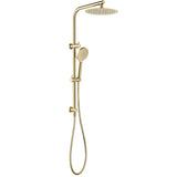 Vetto Twin Shower Combo Top Inlet Brushed Gold
