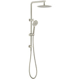 Vetto Twin Shower Combo Top Inlet Brushed Nickel