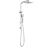 Oskar / Zevio Twin Shower Combo Top Inlet 250mm Chrome - front view