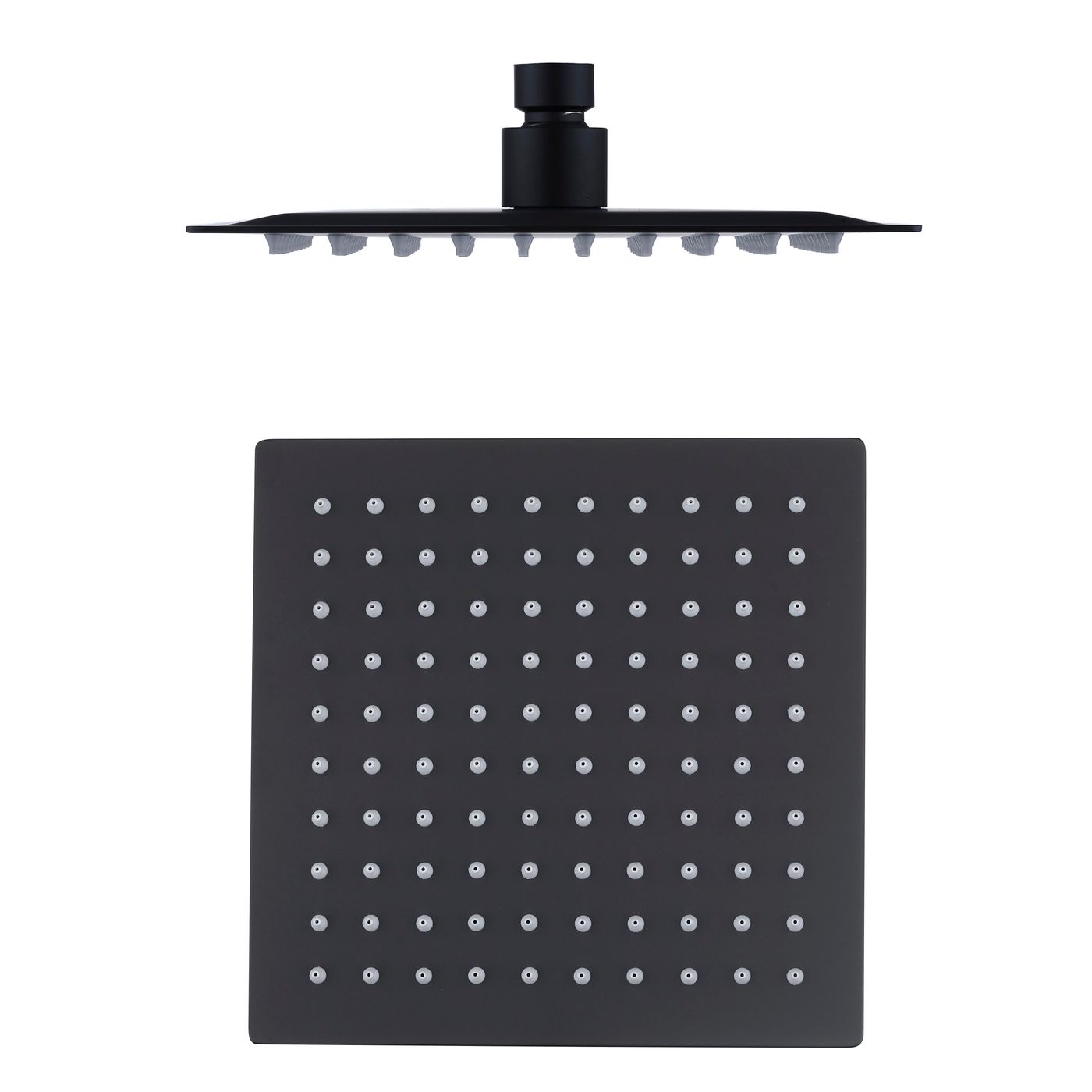 Oskar / Zevio Twin Shower Combo Top Inlet 250mm Matte Black