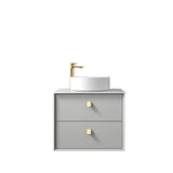 Boston 600mm Light Grey Wall Hung Vanity
